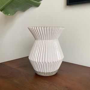 West Elm Handpainted and Glazed Vase